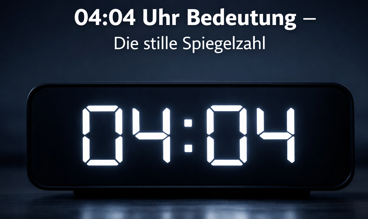 04:04 Uhr Bedeutung – spirituelle Spiegelzahl und innere Stabilität