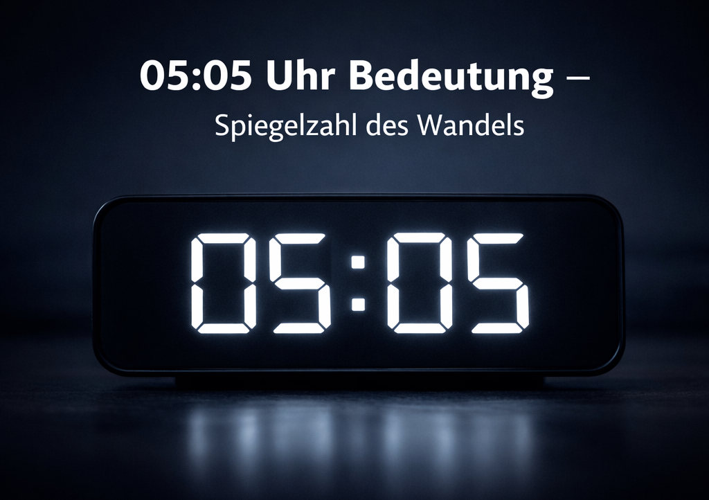 05:05 Uhr Bedeutung – Spiegelzahl für Veränderung und neue Impulse
