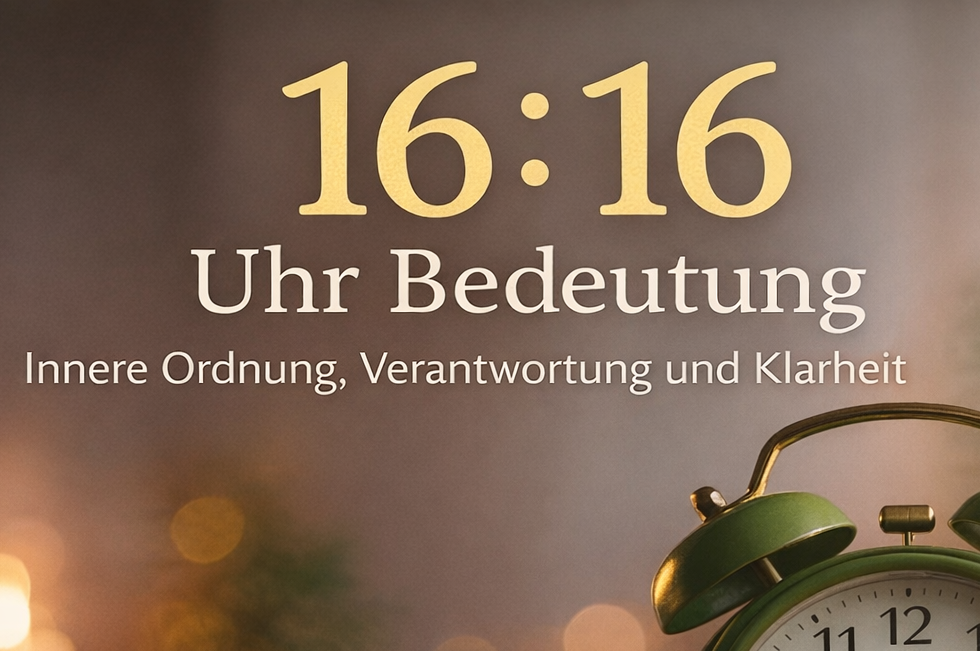 16:16 Uhr Bedeutung – Symbol für innere Ordnung und Verantwortung