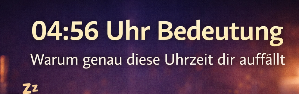 Digitale Uhr zeigt 04:56 Uhr in einem dunklen Schlafzimmer – symbolisiert Wahrnehmung, Gewohnheit und Bedeutung dieser Uhrzeit