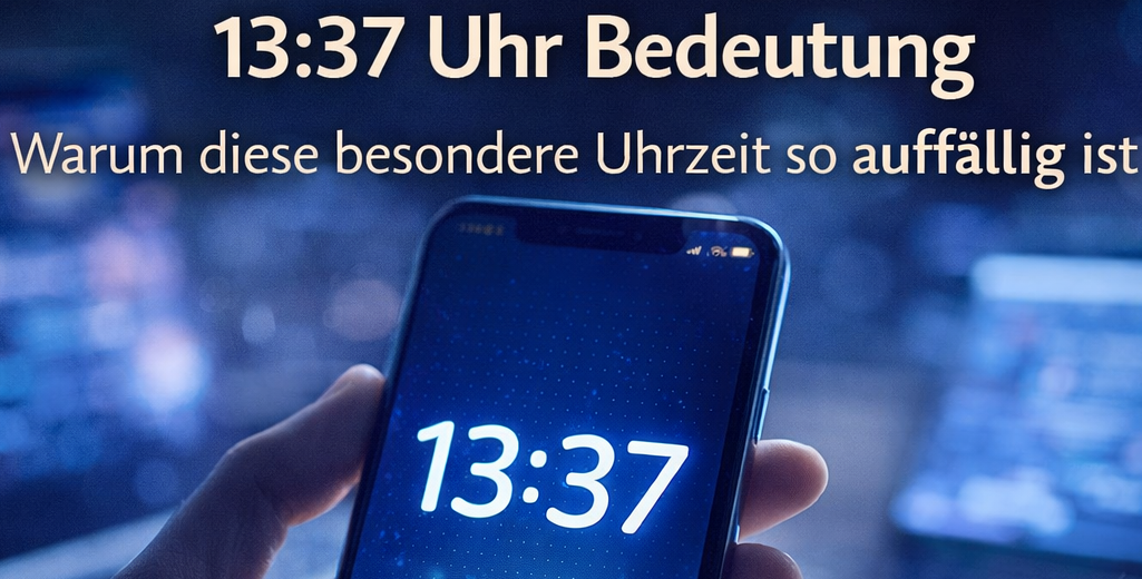 13:37 Uhr Bedeutung – Warum diese ungewöhnliche Uhrzeit im Alltag auffällt