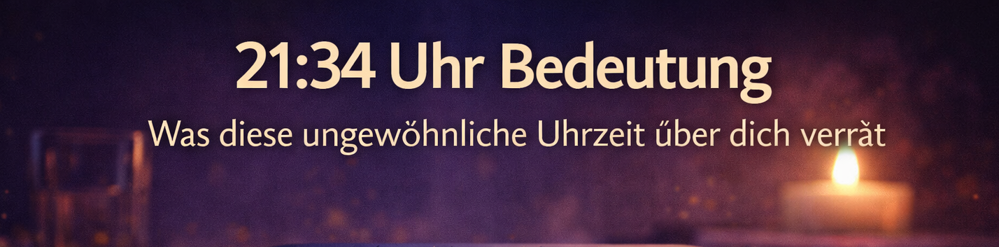 21:34 Uhr Bedeutung – Warum diese besondere Uhrzeit deine Aufmerksamkeit zieht