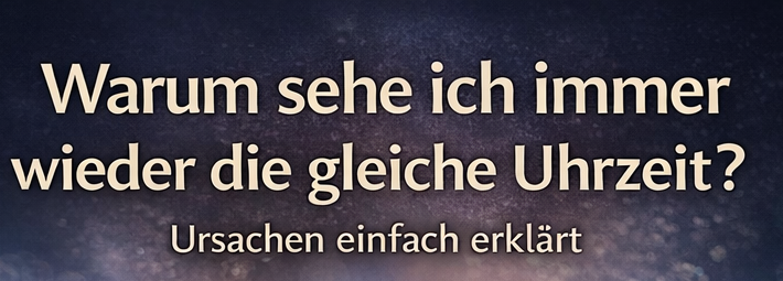 Warum sehe ich immer wieder die gleiche Uhrzeit
