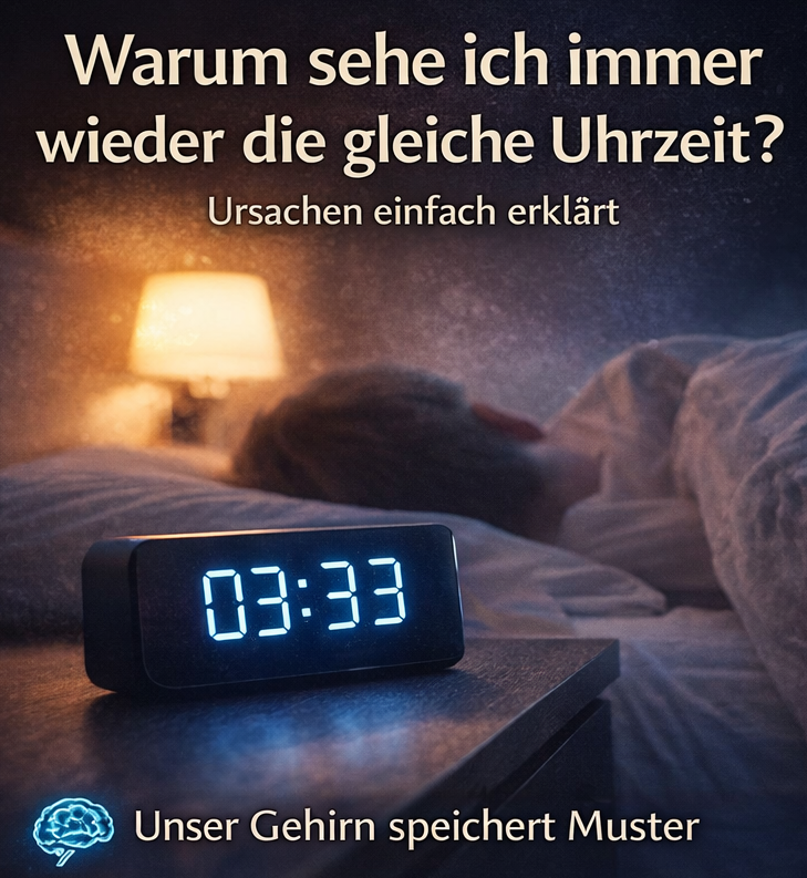 Digitaler Wecker zeigt 03:33 im Schlafzimmer bei Nacht – veranschaulicht warum Menschen nachts häufig gleiche Uhrzeiten bemerken