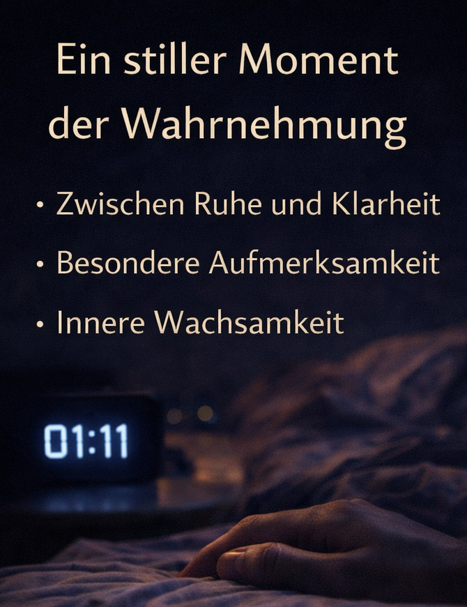 Wiederkehrende Uhrzeiten wie 01:11 verstehen – Zusammenhang zwischen Schlaf, Wahrnehmung und innerem Zustand