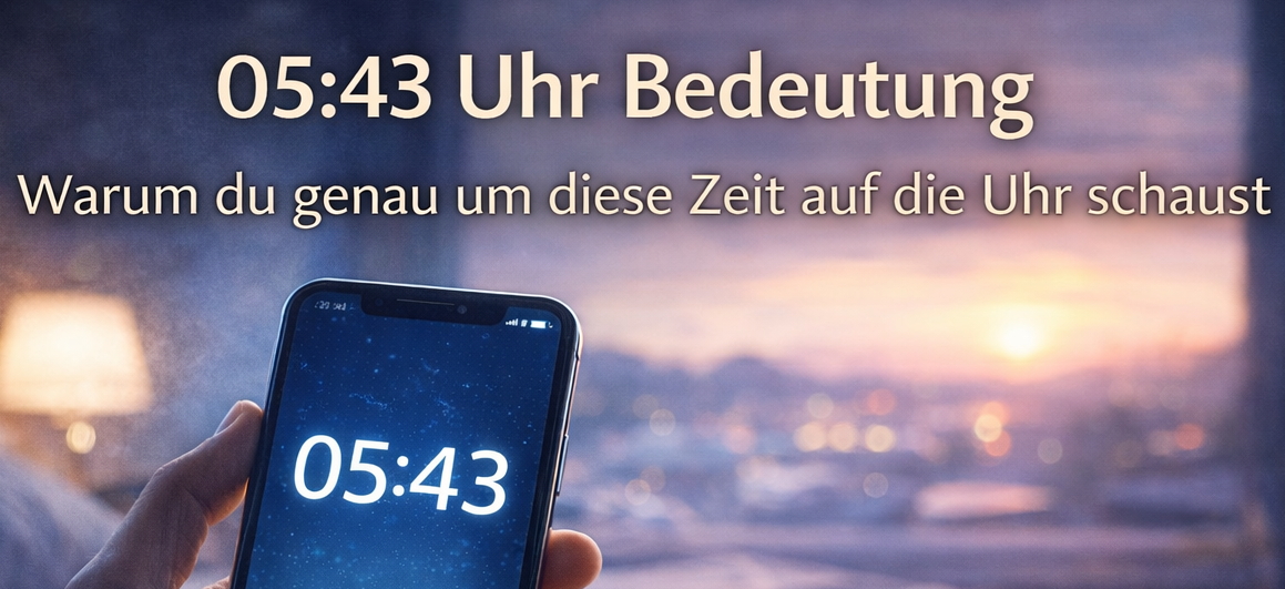 05:43 Uhr Bedeutung – Warum du früh am Morgen immer wieder auf die Uhr schaust